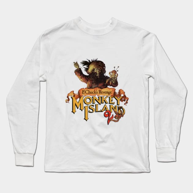 LeChuck's Revenge Logo Long Sleeve T-Shirt by Zagreba